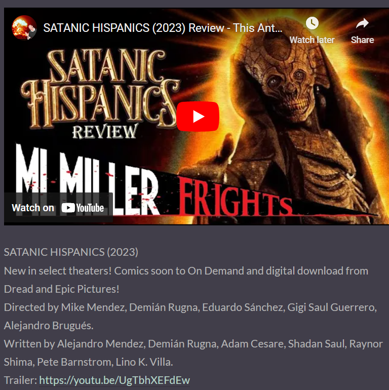 SATANIC HISPANICS (2023) Review!